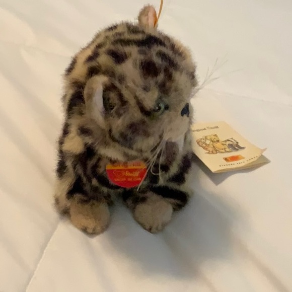Steiff- Vintage -Cat-Jungkatze 16- 074813- Button in Ear- Perfect Condition - Picture 3 of 11